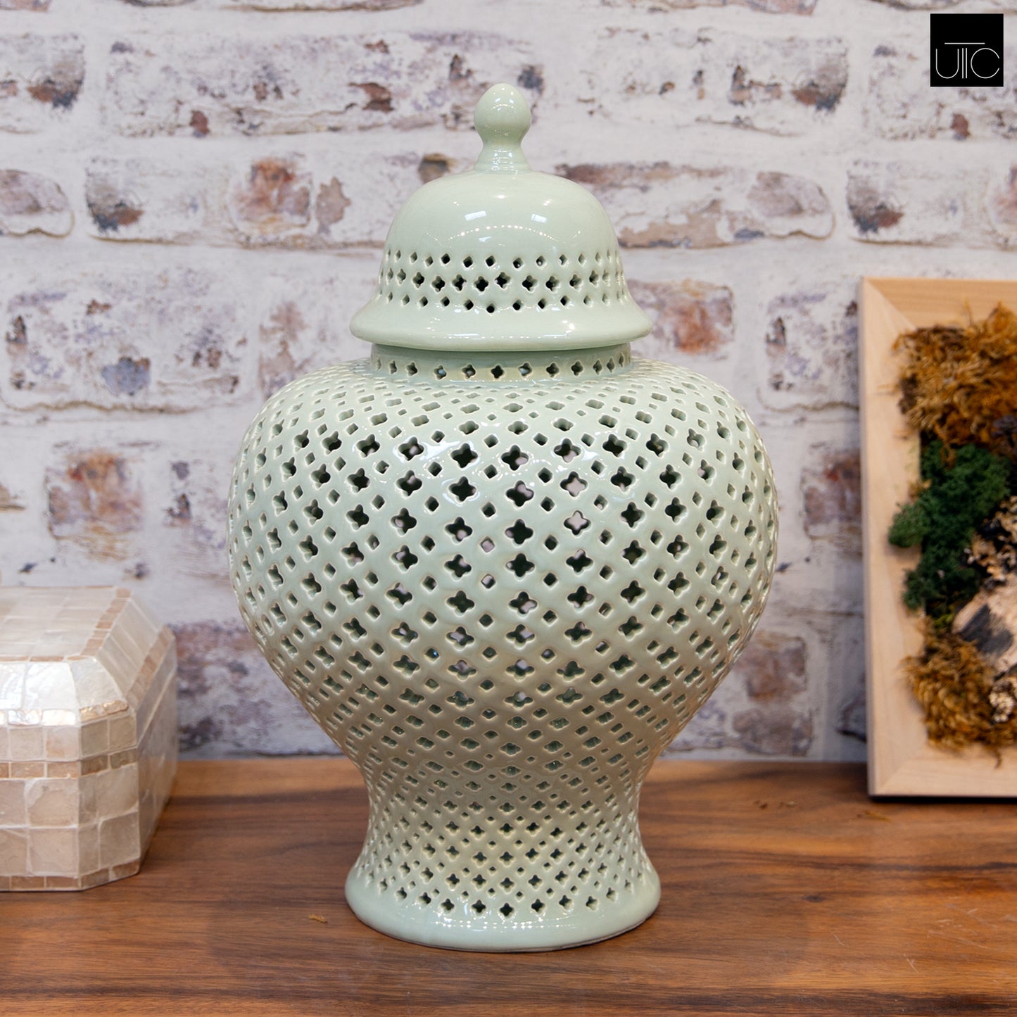 Jette Pierced Bellied Temple Jar
