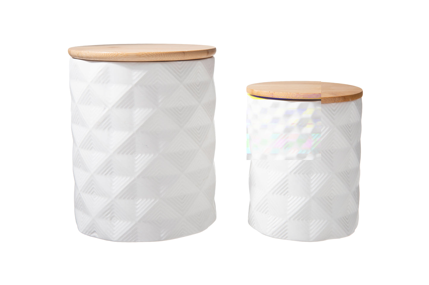 Ceramic Round Canister Matte Finish