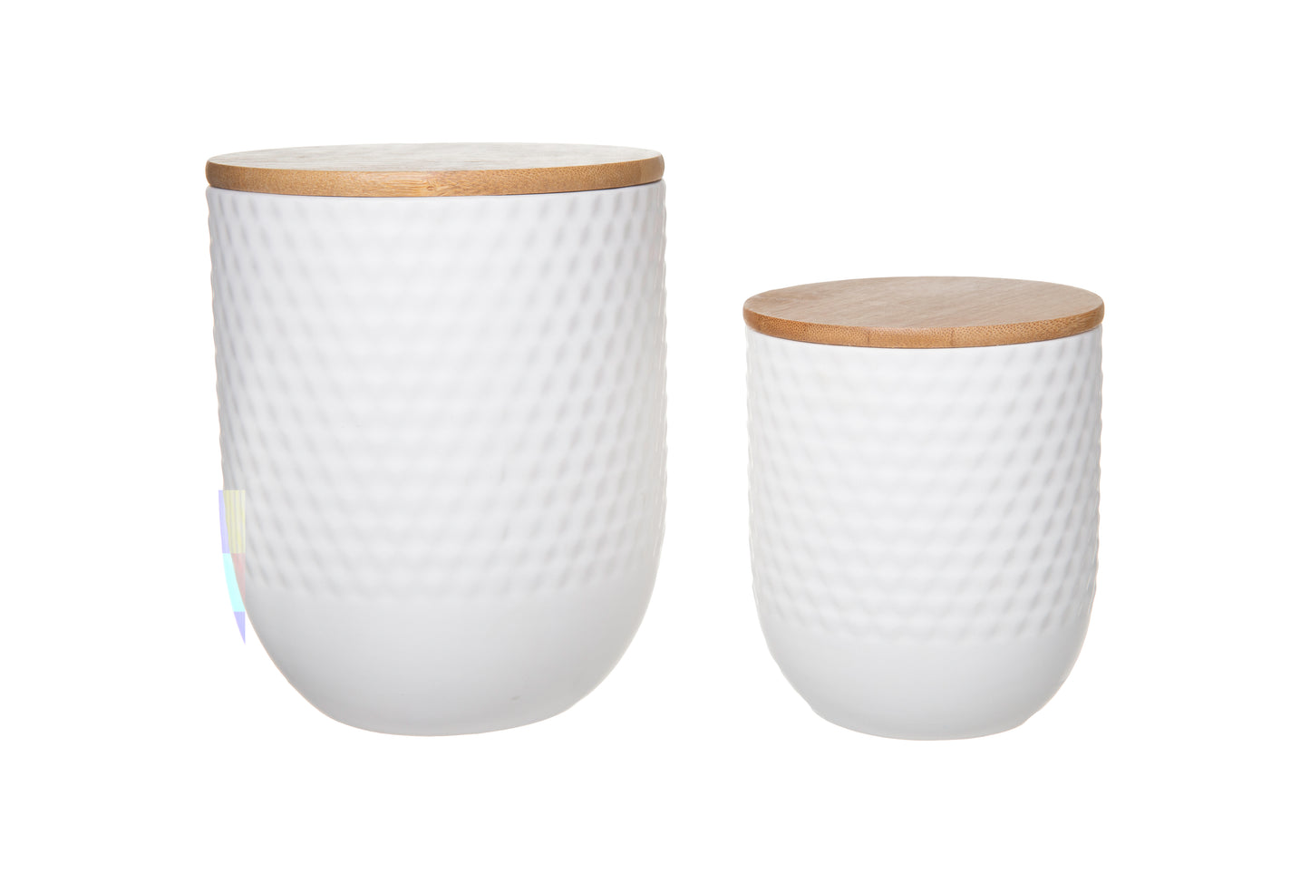 Ceramic Round Canister Matte Finish-6.25"H