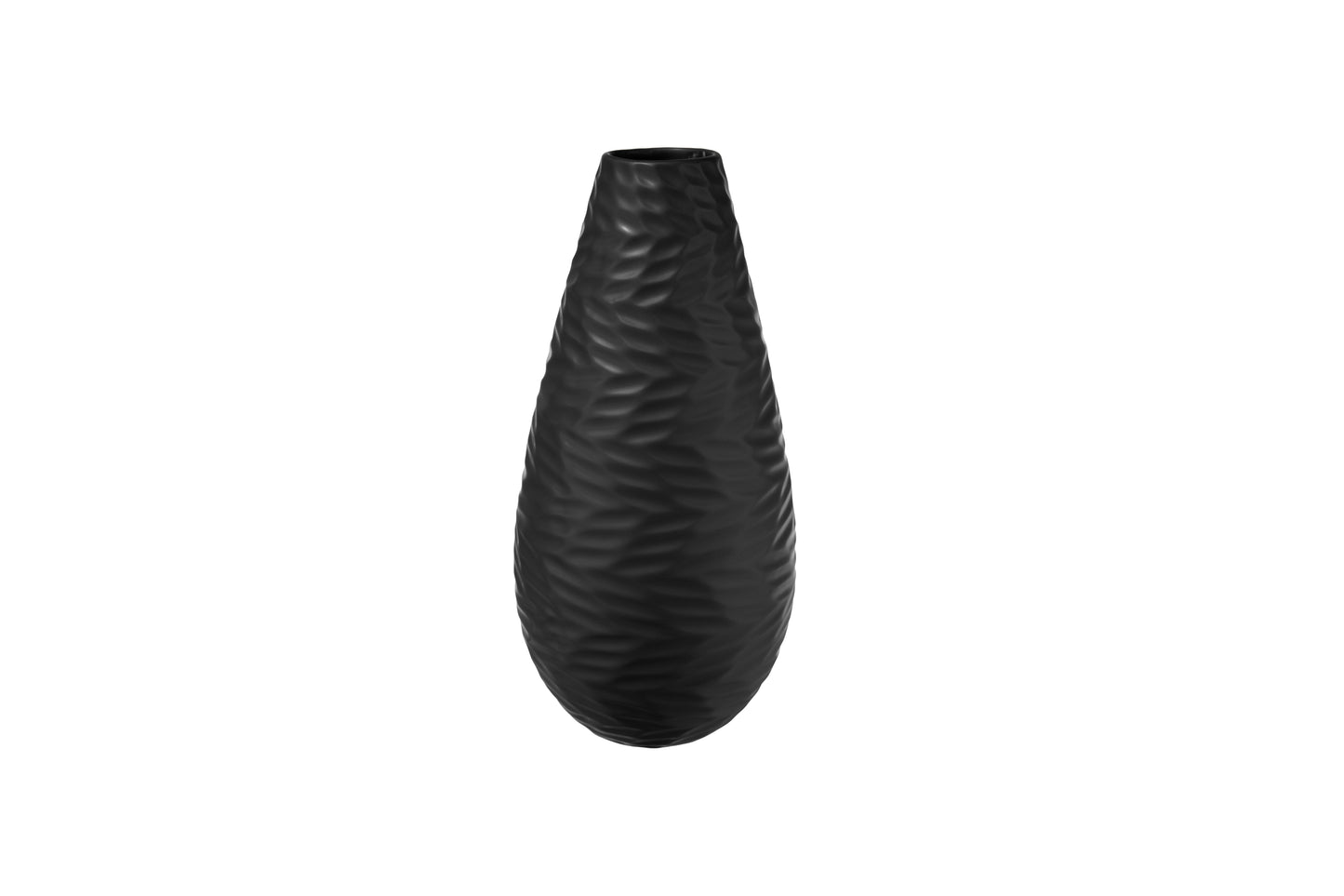 Ceramic Round Bellied Vase Matte Finish-12.00"H