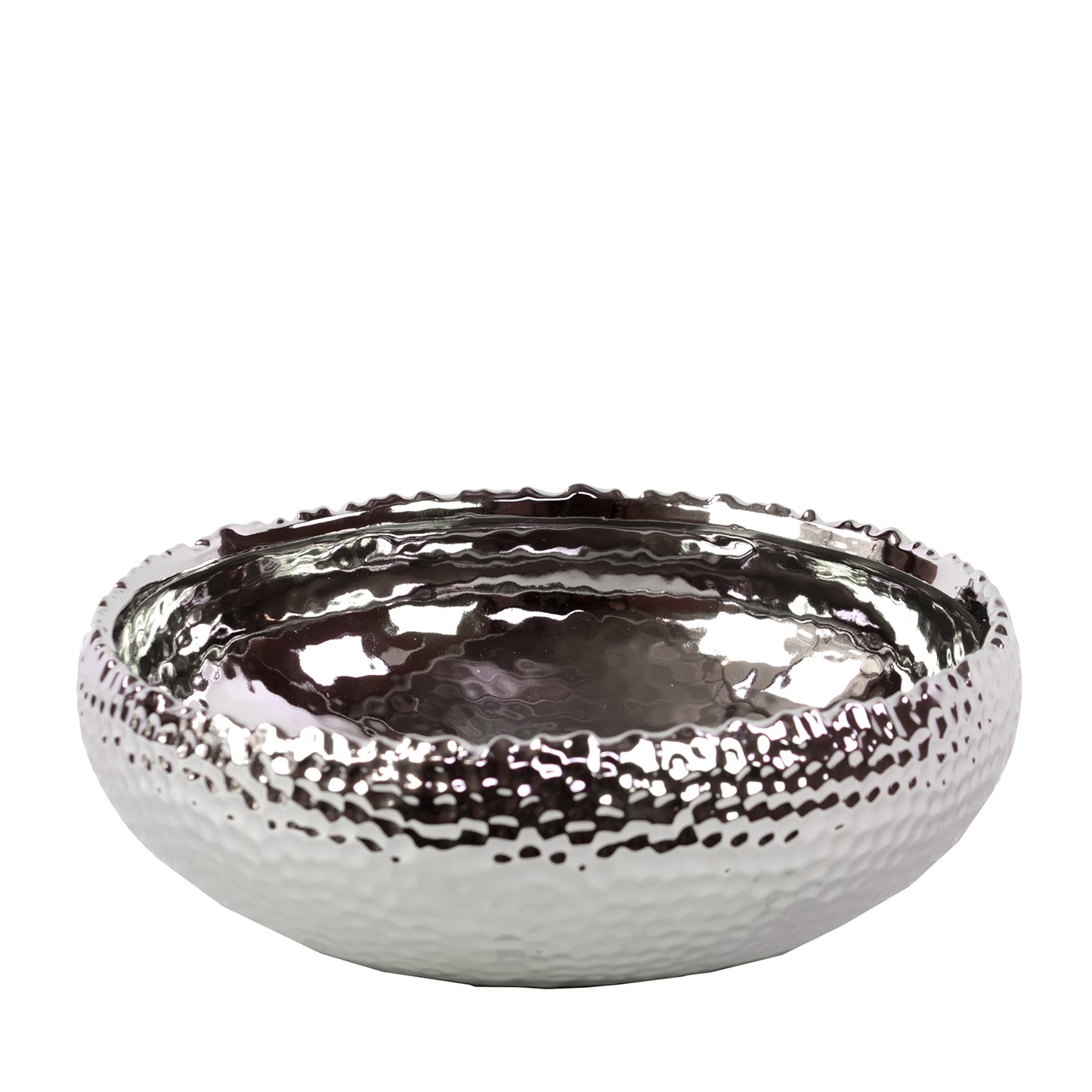 Veylin Dimpled Ceramic Round Pot