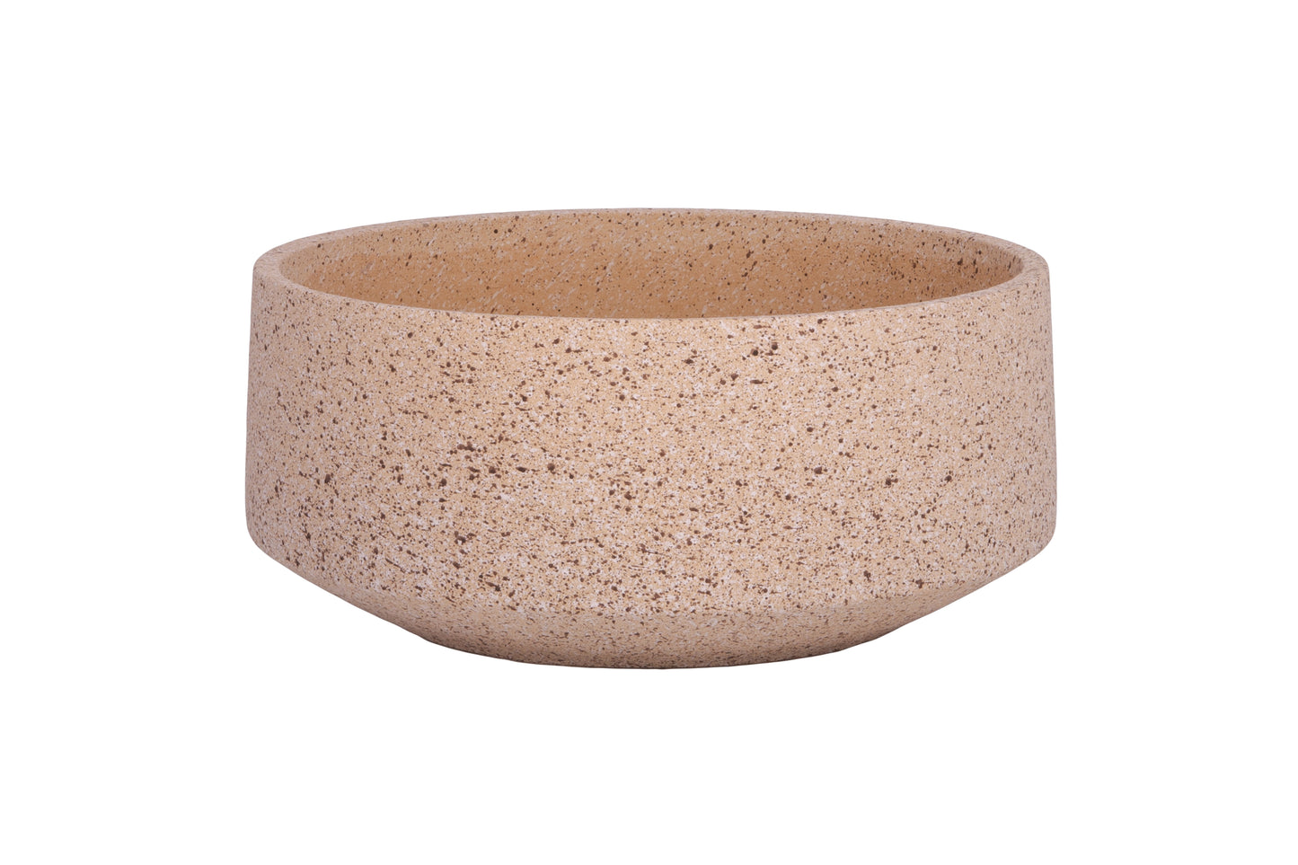 Cement Bowl Shaped Pot Granito Beige