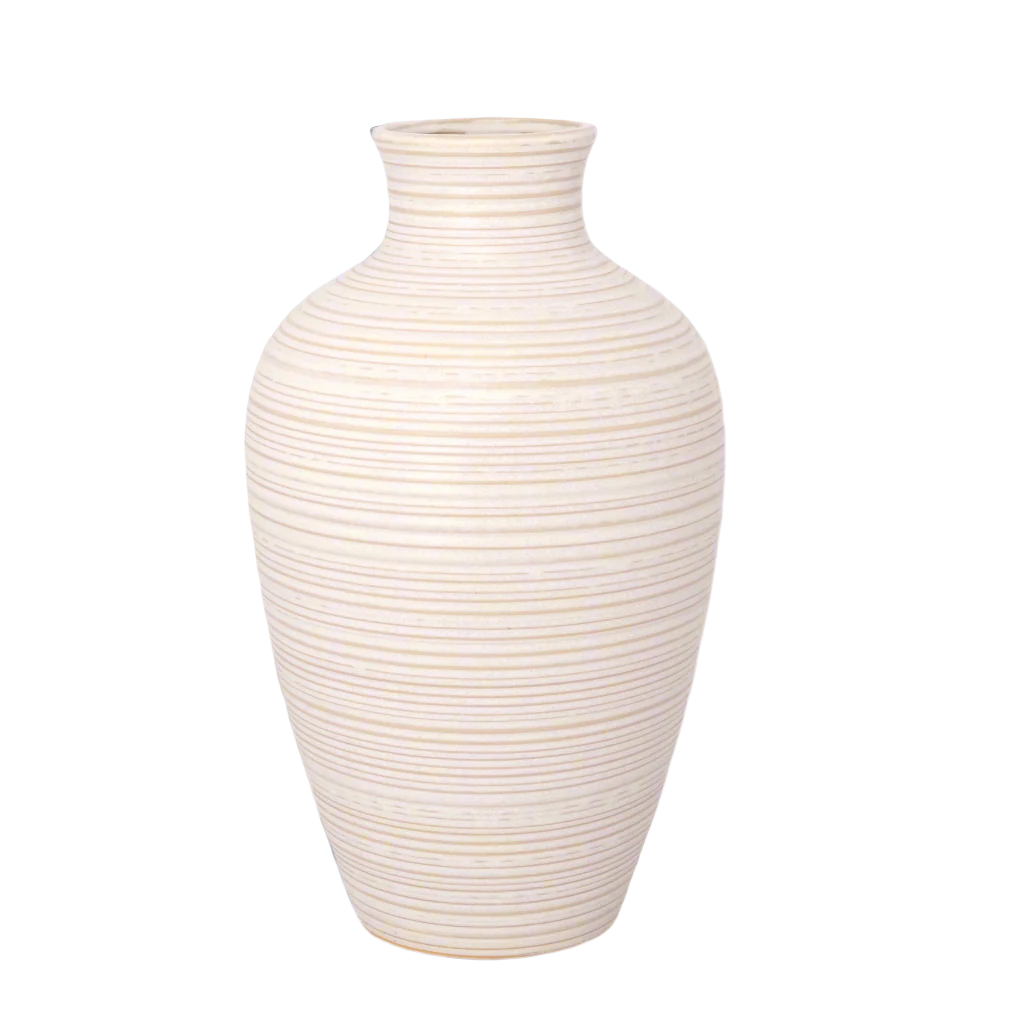 Noelle Cream Ceramic Vase