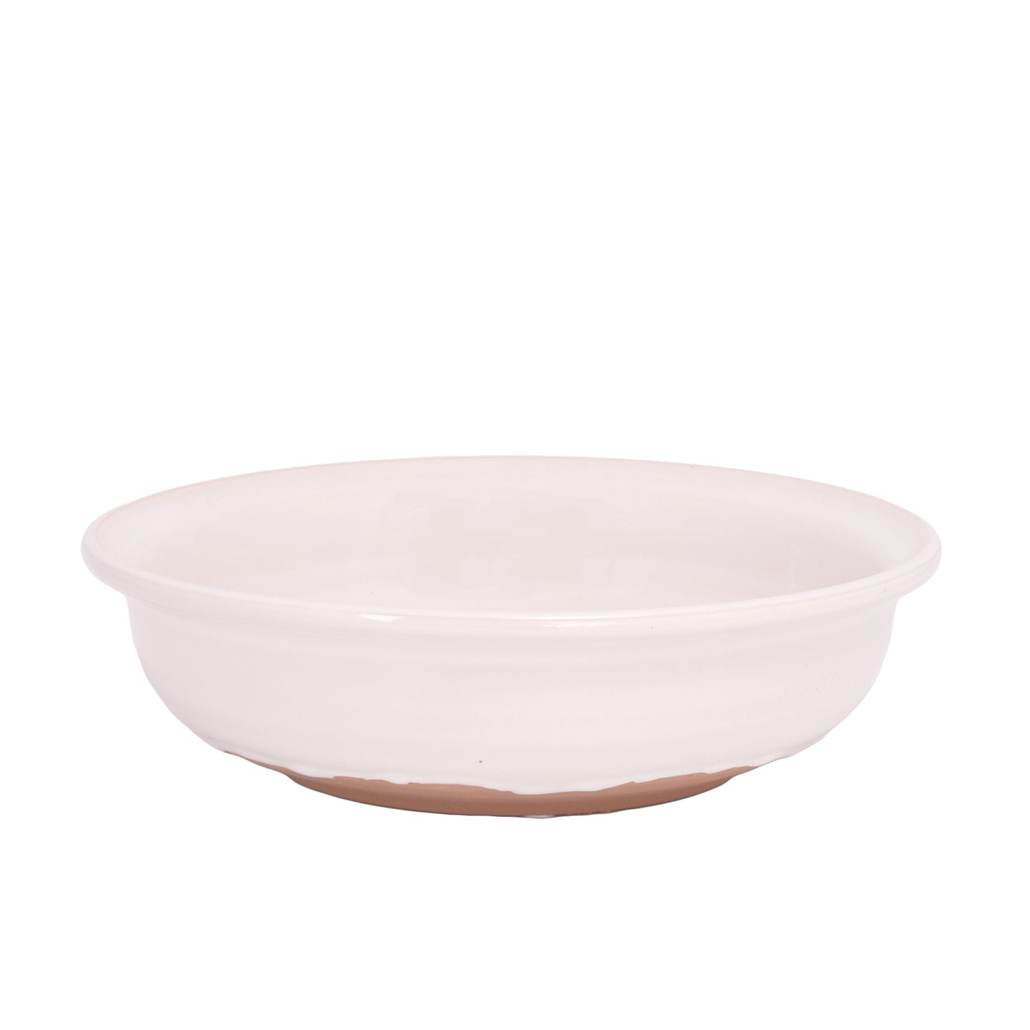 Stoneware Bowl White-3.00"H