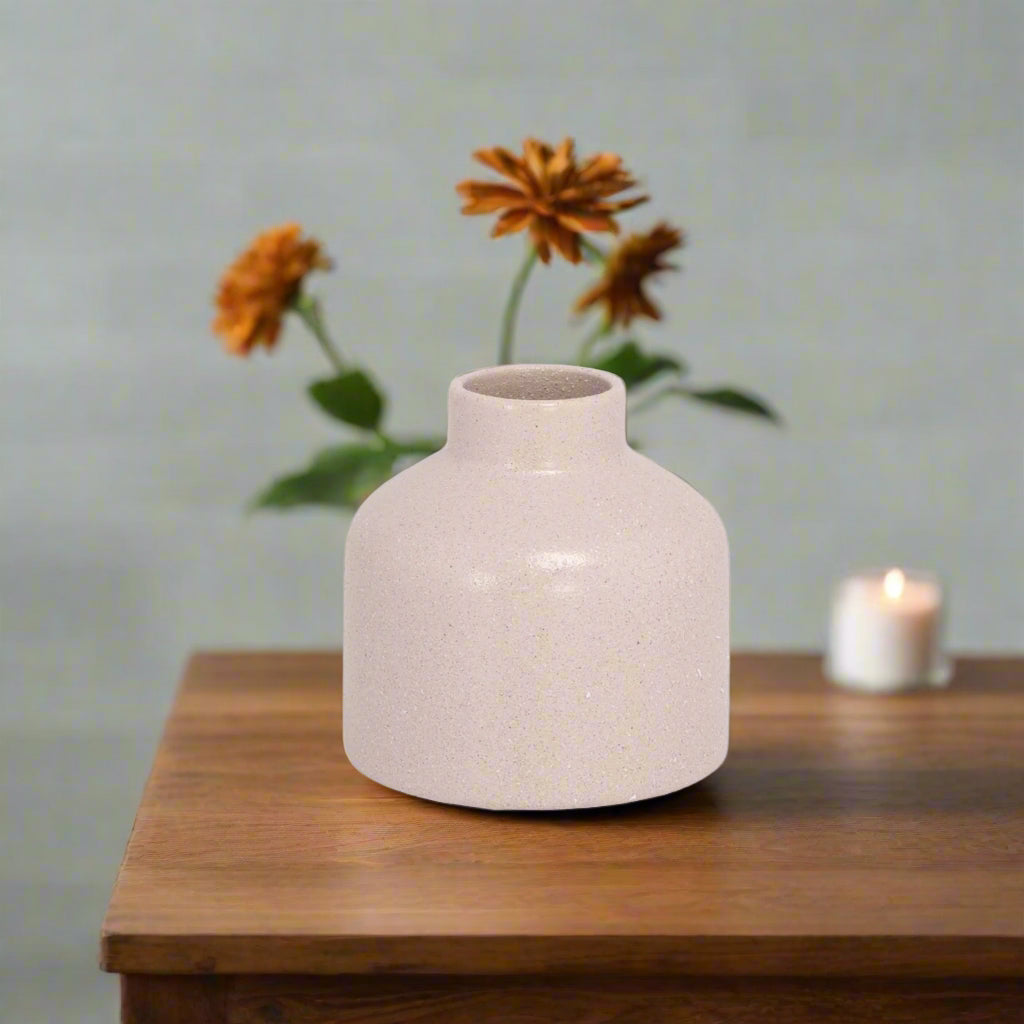 Maren Cream Stoneware Vases