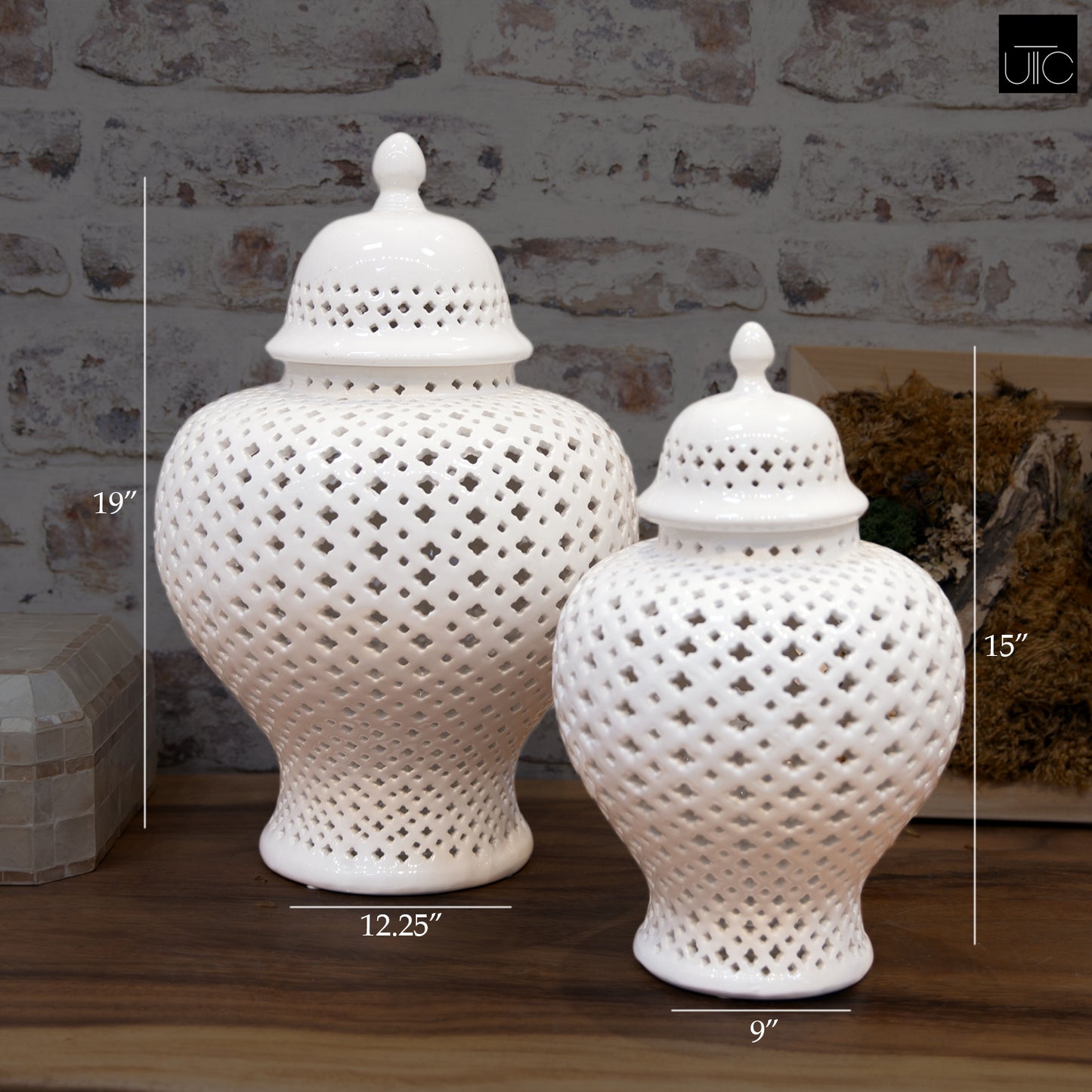 Jette Pierced Bellied Temple Jar