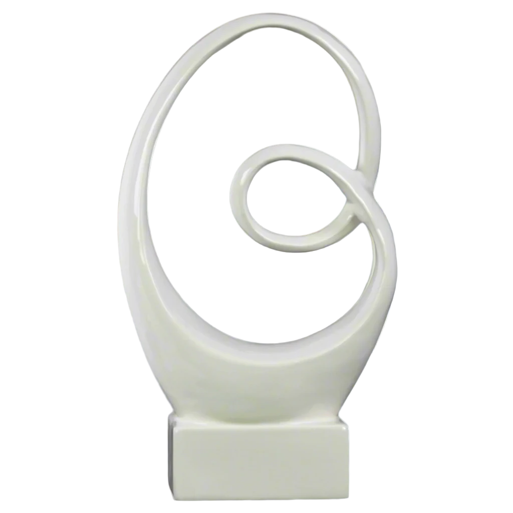 Orsen Abstract Chrome Ceramic Decor