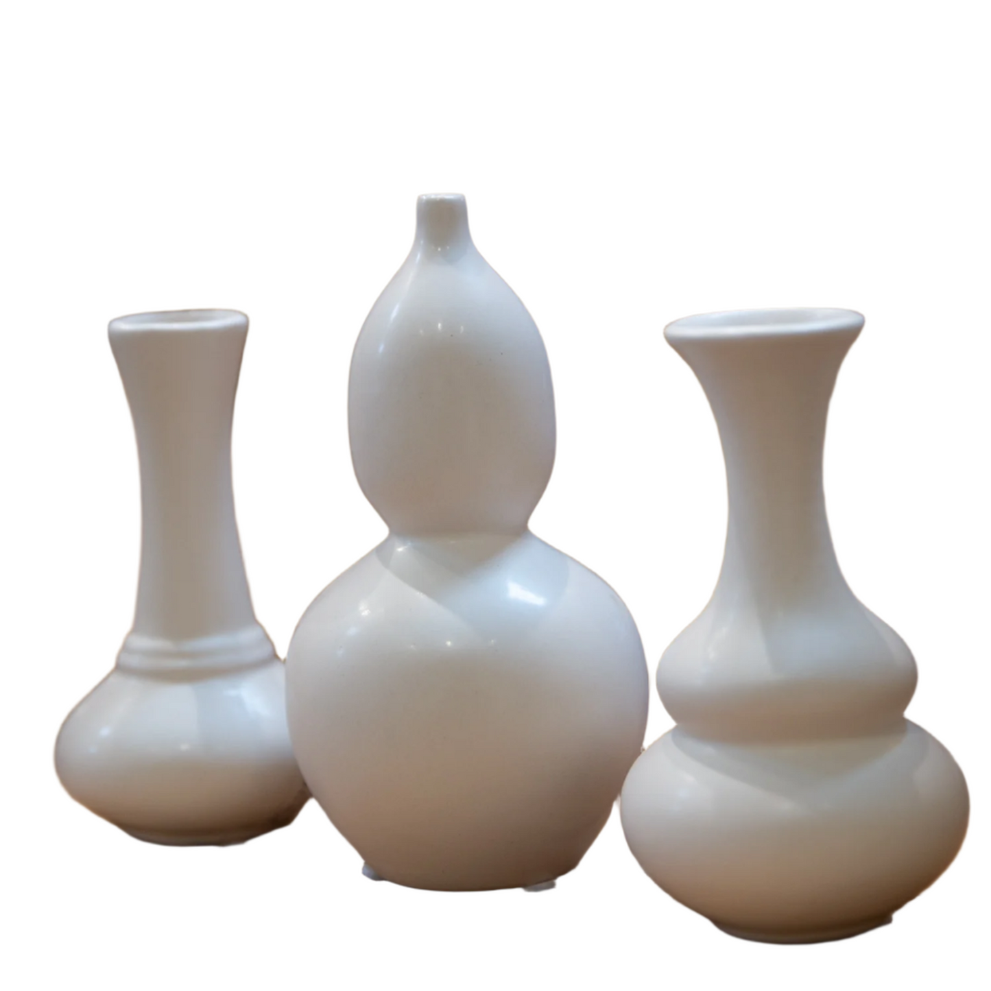 Naelle Ceramic Trumpet Vase Set (Set of 3)