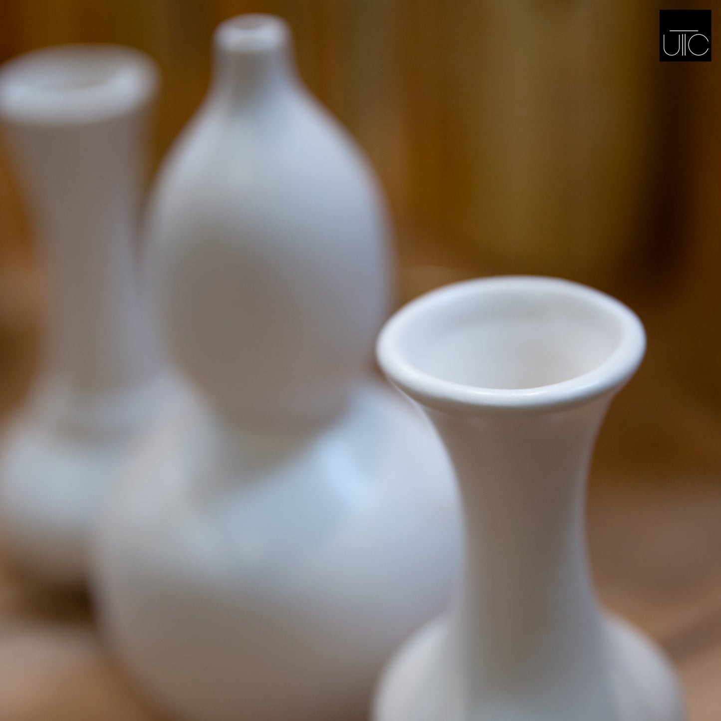 Naelle Ceramic Trumpet Vase Set (Set of 3)