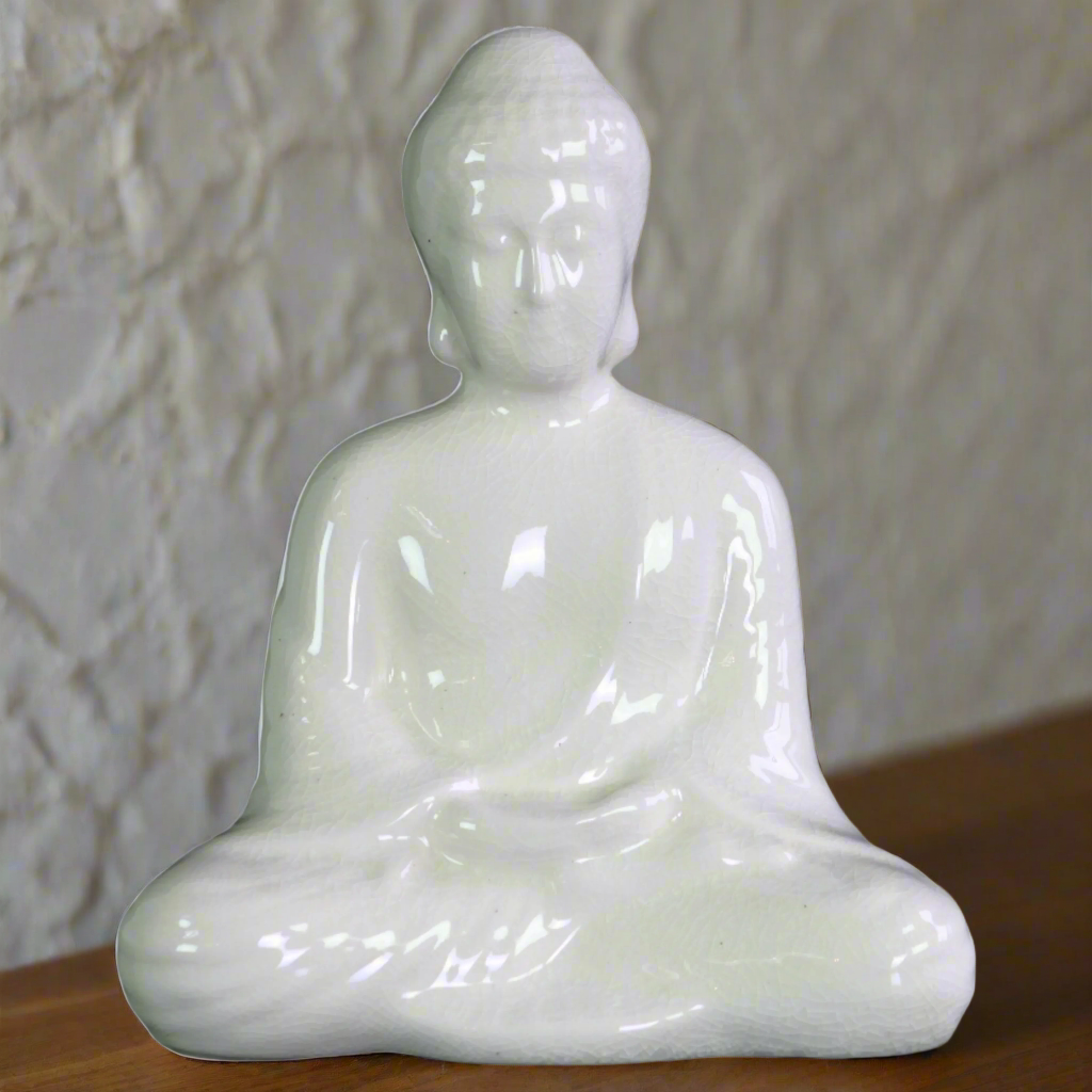 Wynne Meditating Ceramic Buddha Figurine