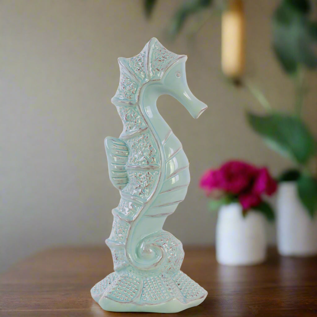Kelora Ceramic Seahorse Decor