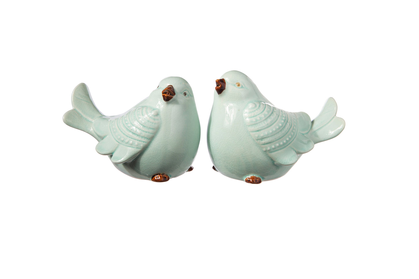 Crimson Porcelain Bird Figurine (Case Pack of 6)