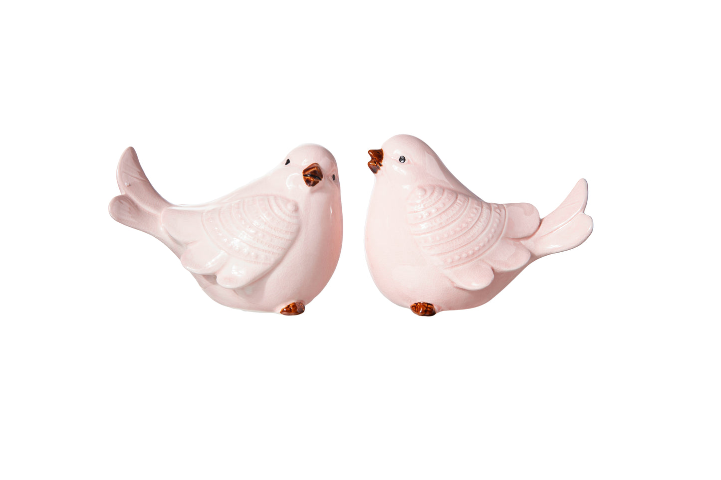 Crimson Porcelain Bird Figurine (Case Pack of 6)