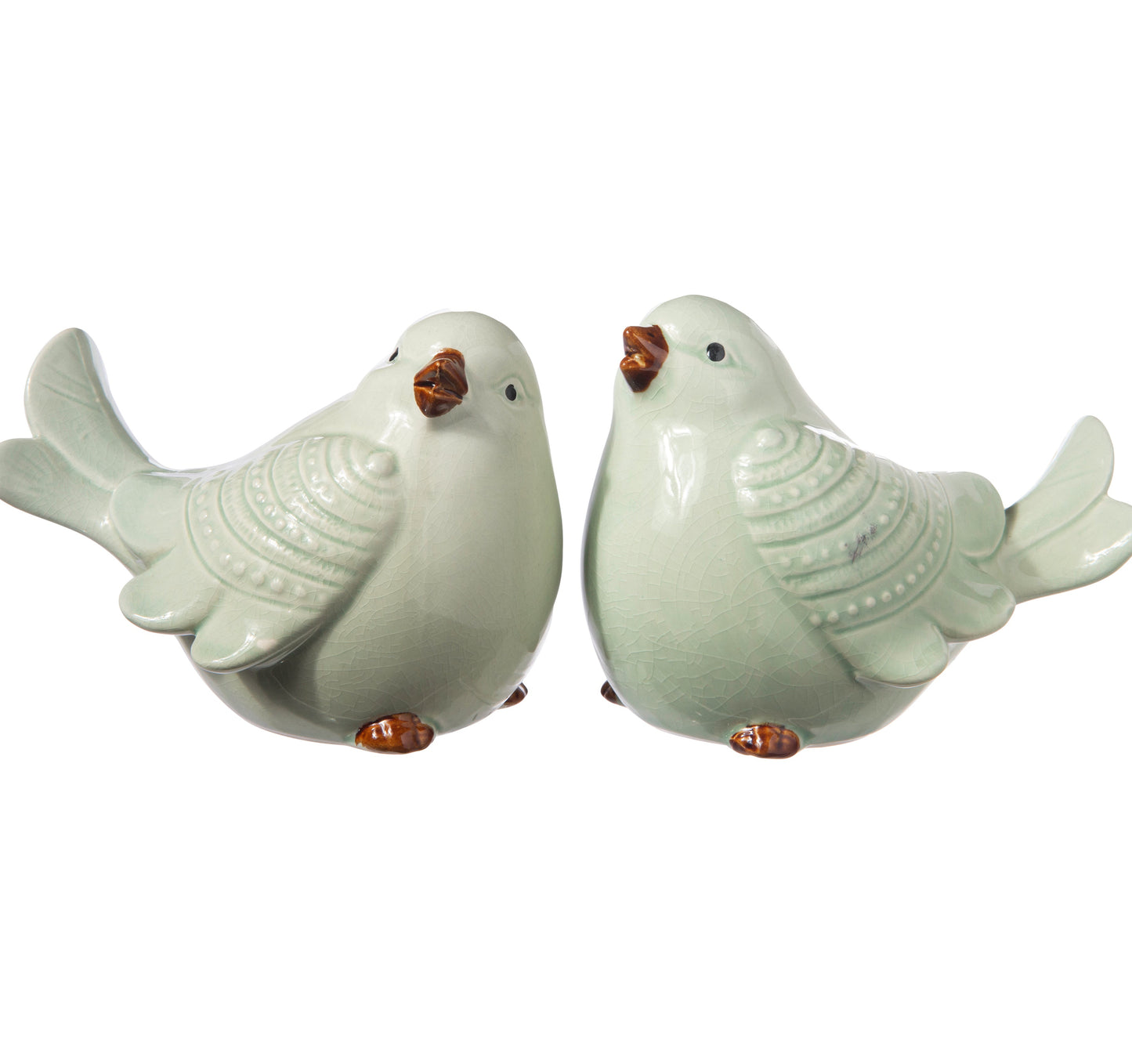 Crimson Porcelain Bird Figurine (Case Pack of 6)
