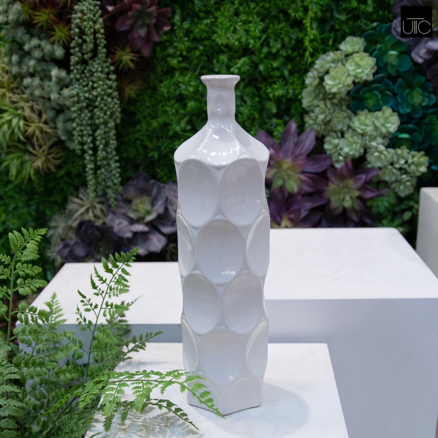 Dotty Ceramic Bottle Vases