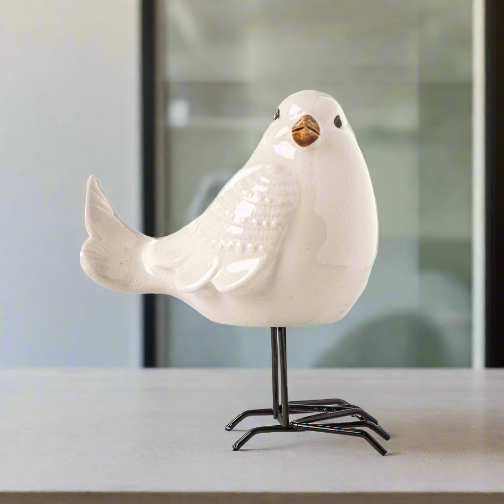 Floriven Porcelain Standing Bird Figurine