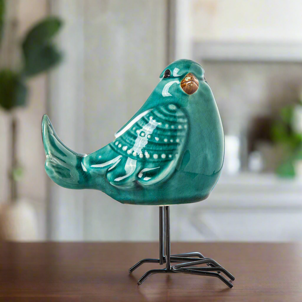 Floriven Porcelain Standing Bird Figurine
