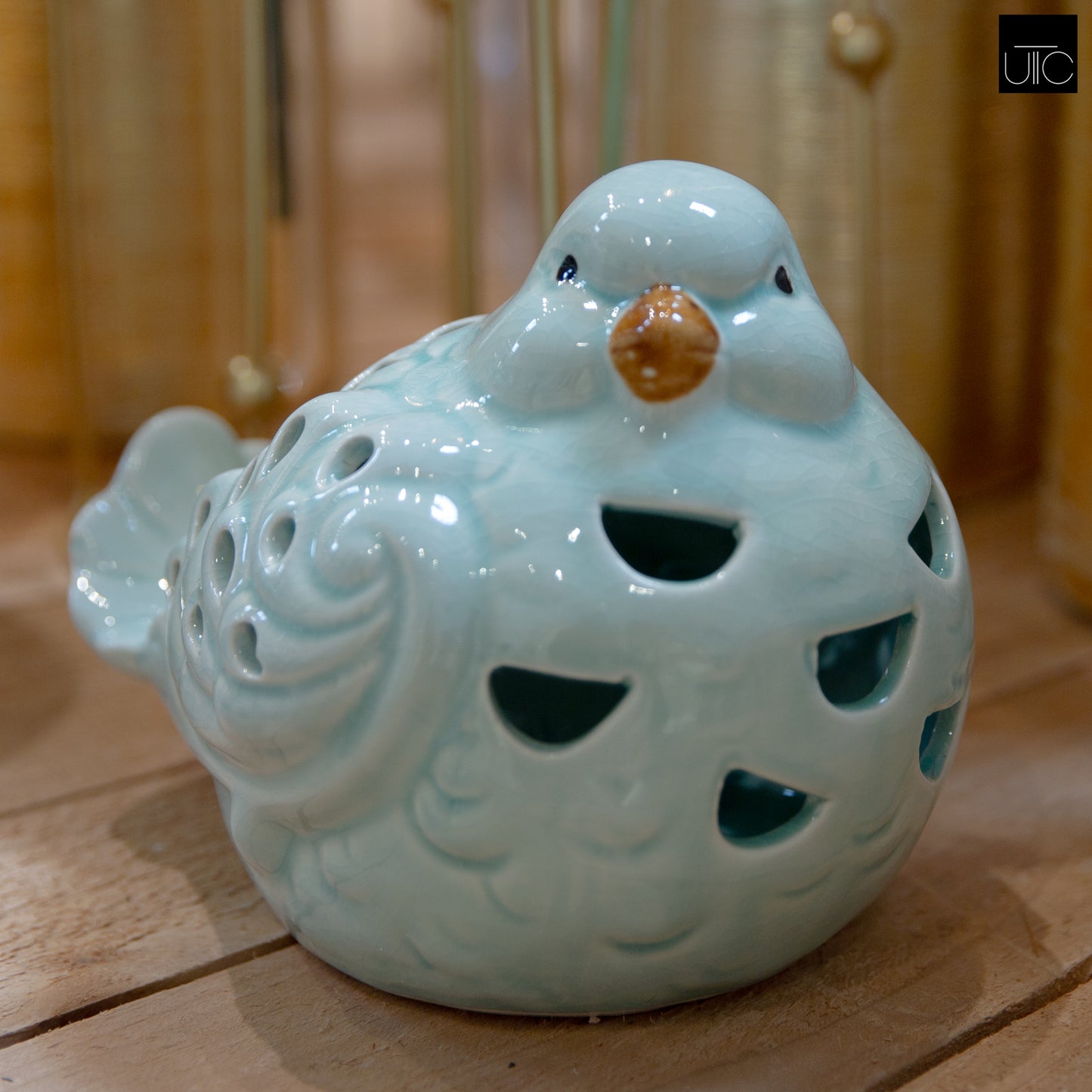Avenel Cutout Sitting Bird Figurine