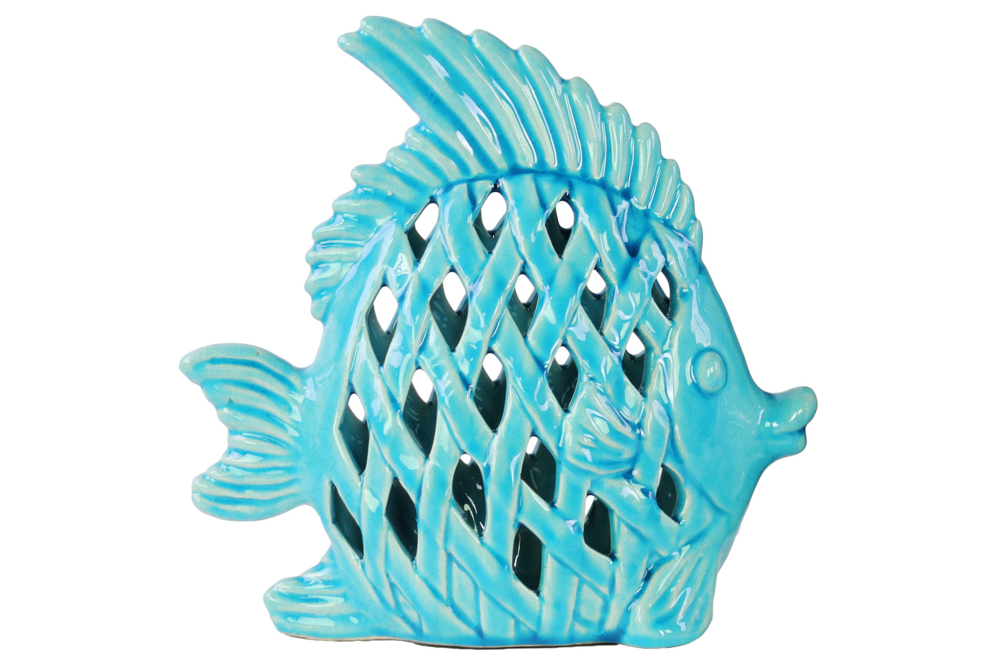 Ceramic Figurine Gloss Finish 9"H