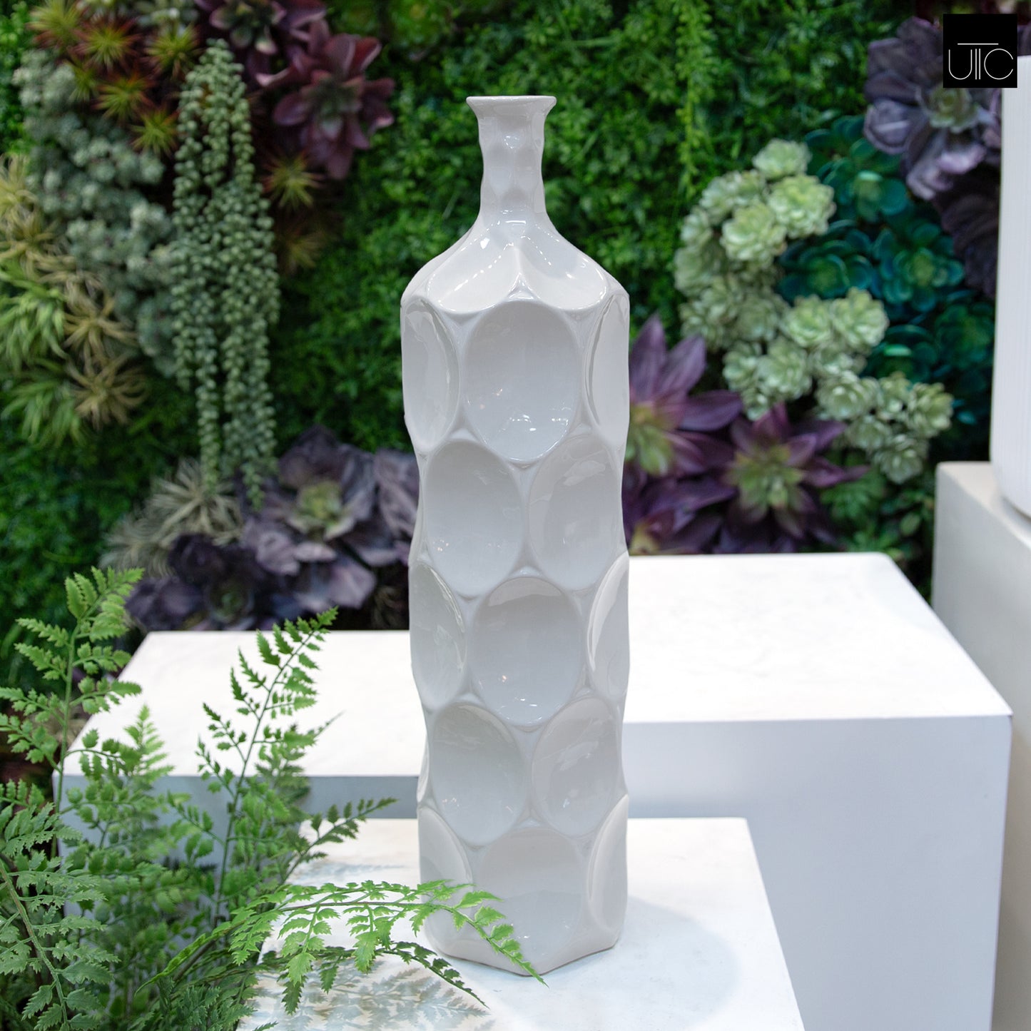 Dotty Ceramic Bottle Vases