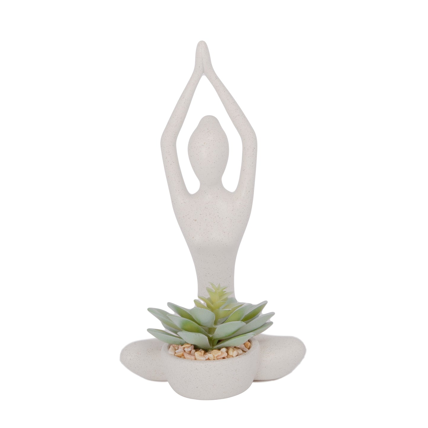 Auralie Yoga Plant Pot Decor Collection — Decorative Plant Pot for Home & Garden