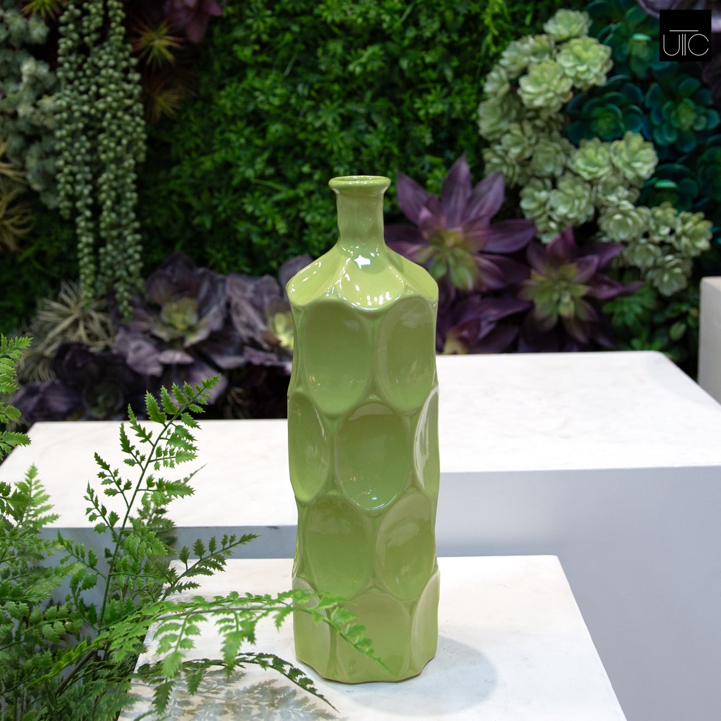 Dotty Ceramic Bottle Vases