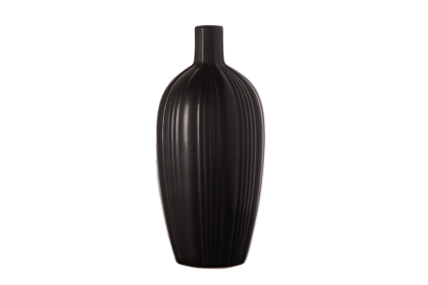 Ceramic Round Bottle Vase Matte Finish
