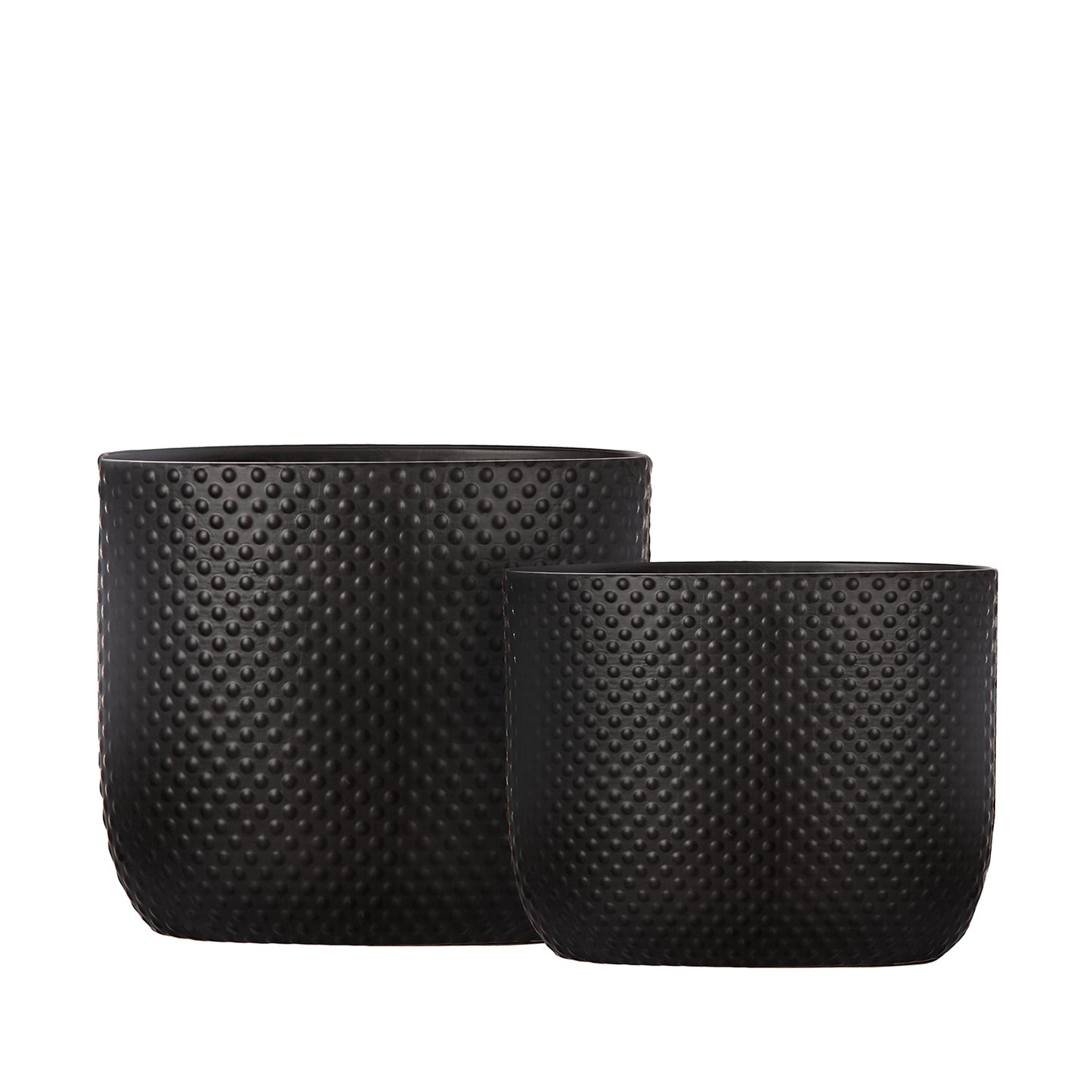 Dovara Symmetry Oval Ceramic Planter Set (Set of 2)