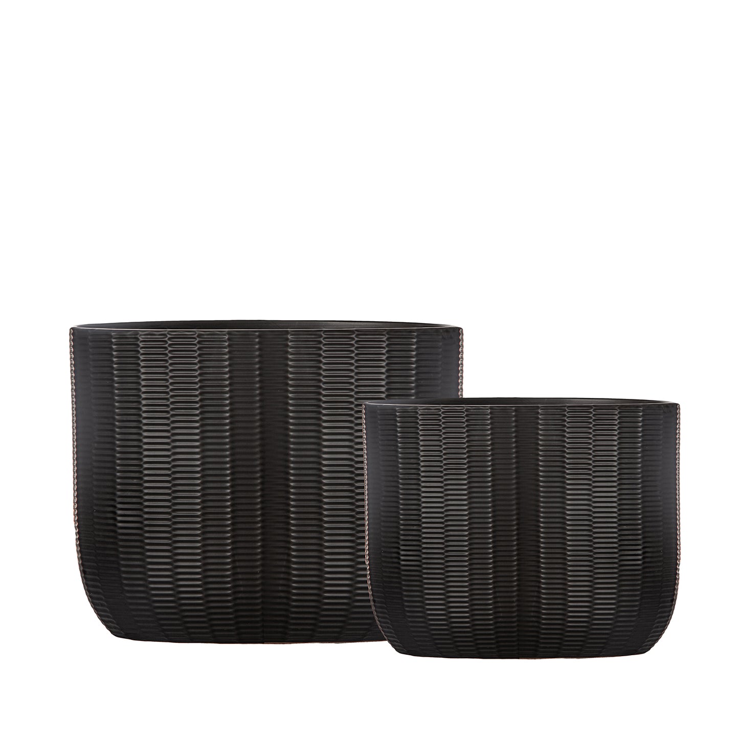 Rheva Ceramic Tall Oval Planter Set (Set of 2)