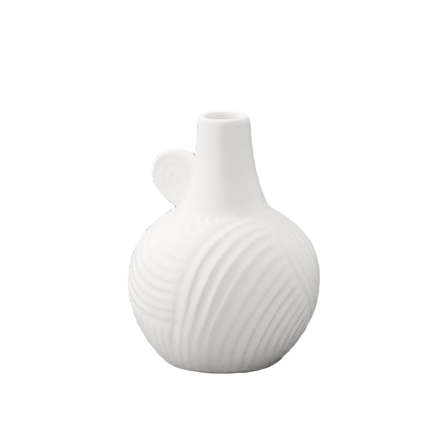 Clementine Ceramic Round Bellied Vase