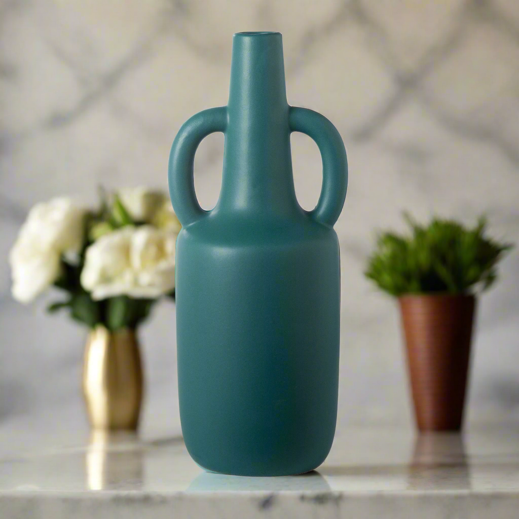 Nyelle Ring-Handled Bottle Vases
