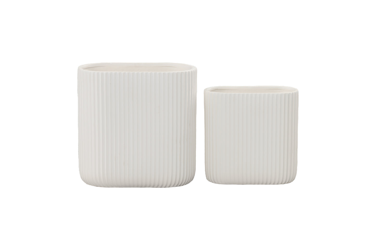 Ceramic Oval Pot Gloss Finish White