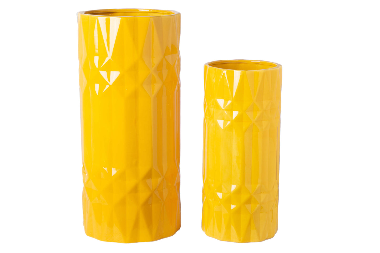 Ceramic Tall Round Pot Gloss Finish