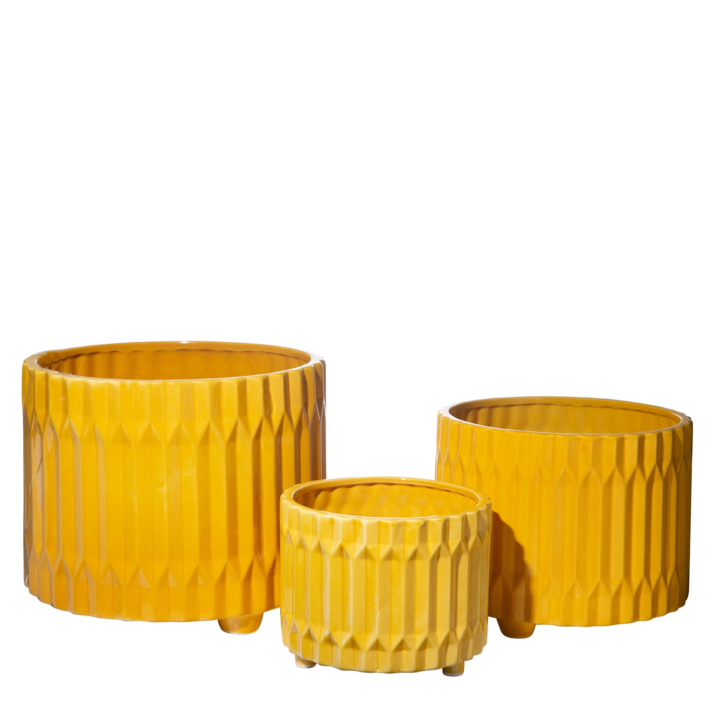 Spivora Geometric Tripod Planter Set (Set of 3)