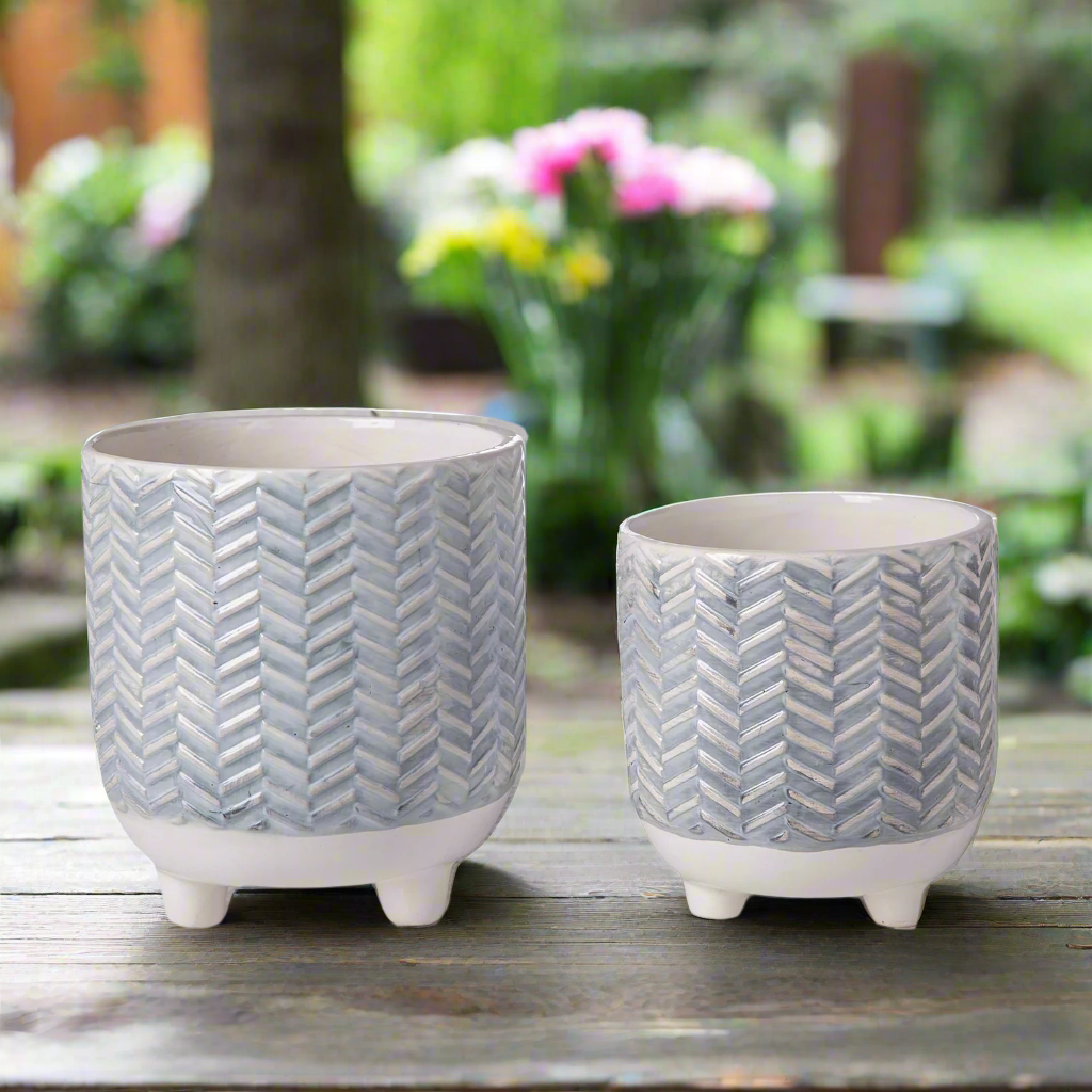 Quendra Geometric Tripod Planter Set (Set of 2)