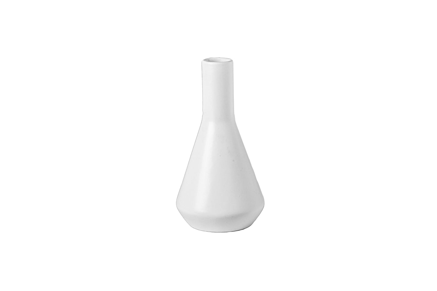 Ceramic Plain Round Bellied Bottle Vase Matte Finish