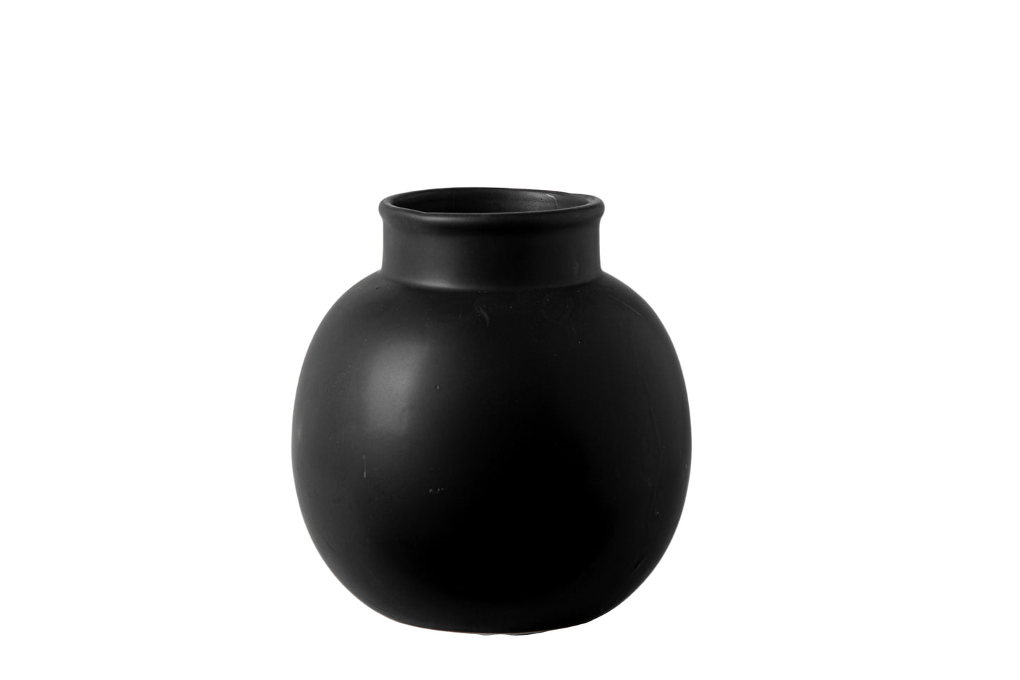 Ceramic Round Bellied Vase Matte Finish
