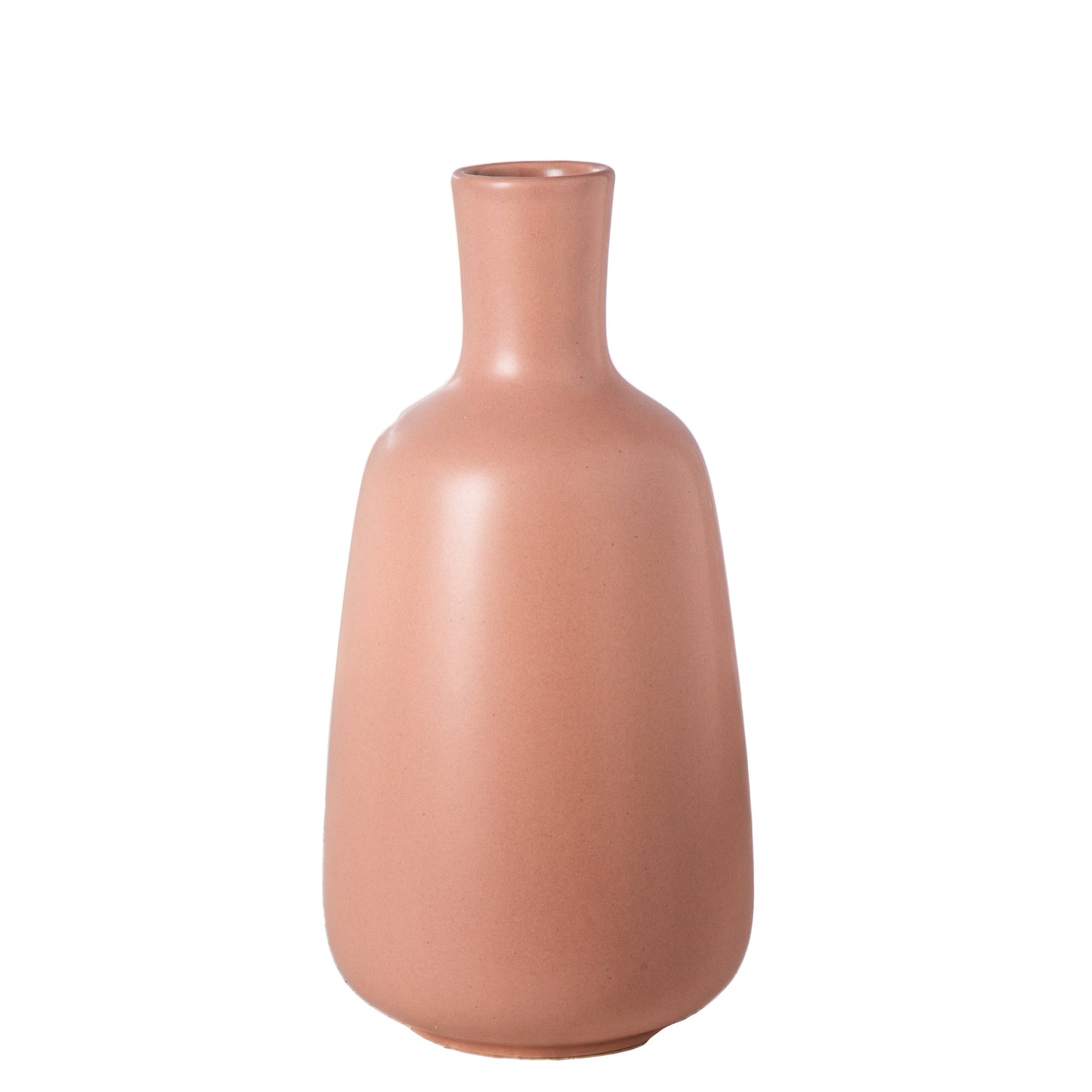 Candice Ceramic Round Bellied Vase with Short Neck Design