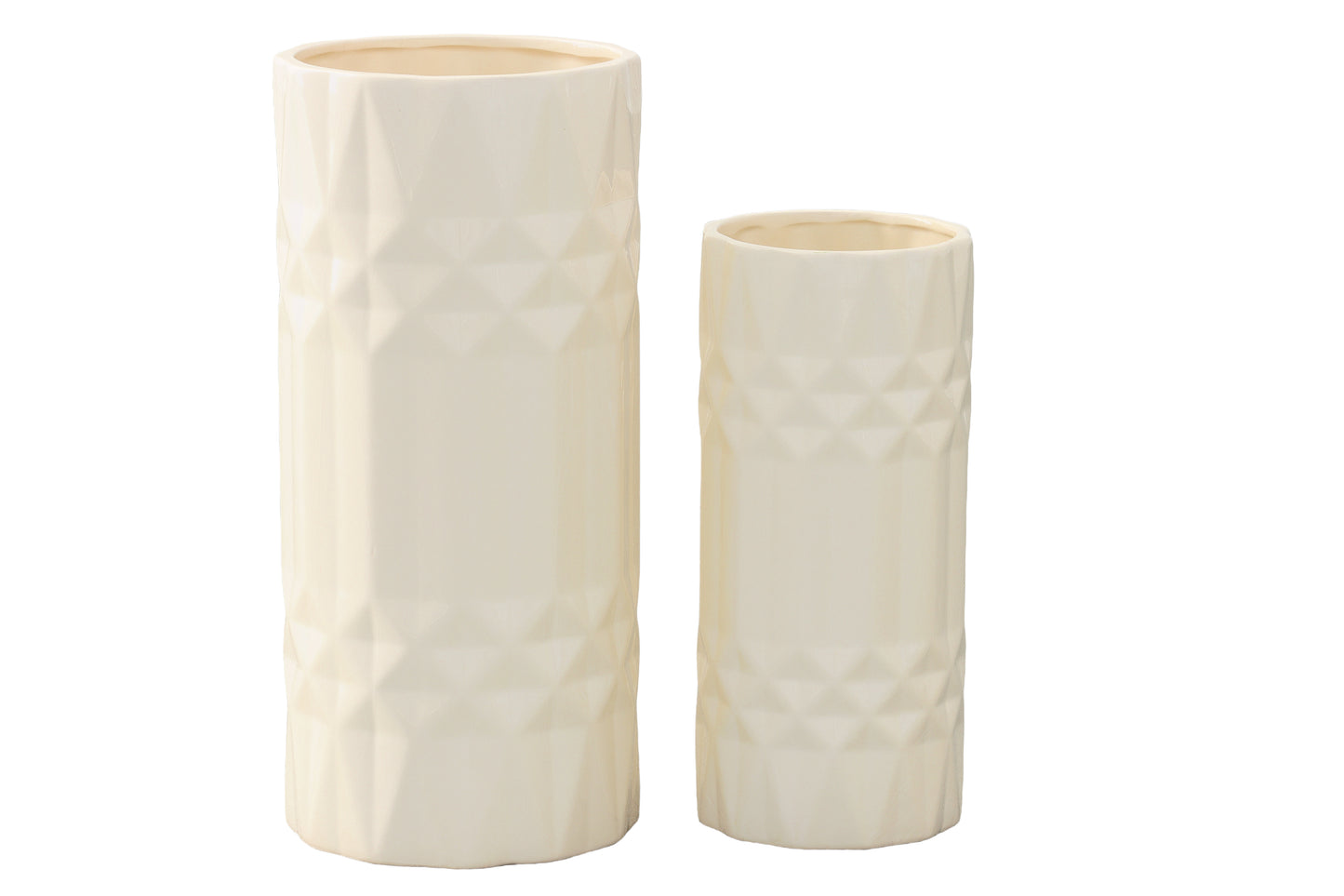 Ceramic Tall Round Pot Gloss Finish