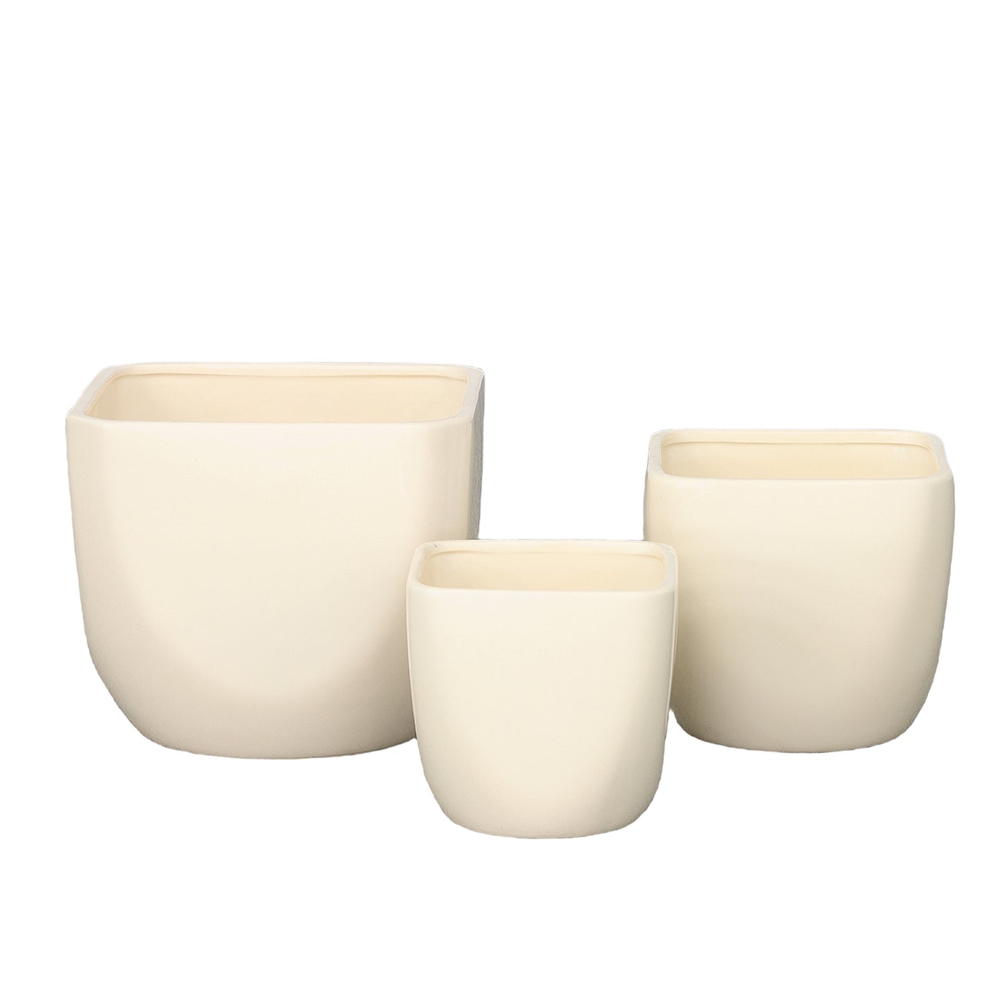 Arama Ceramic Round Planter Set (Set of 3)