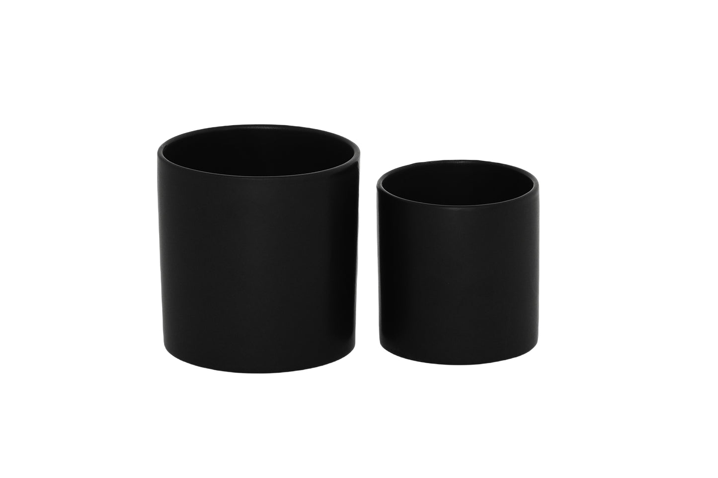 Ceramic Plain Round Pot Matte Finish