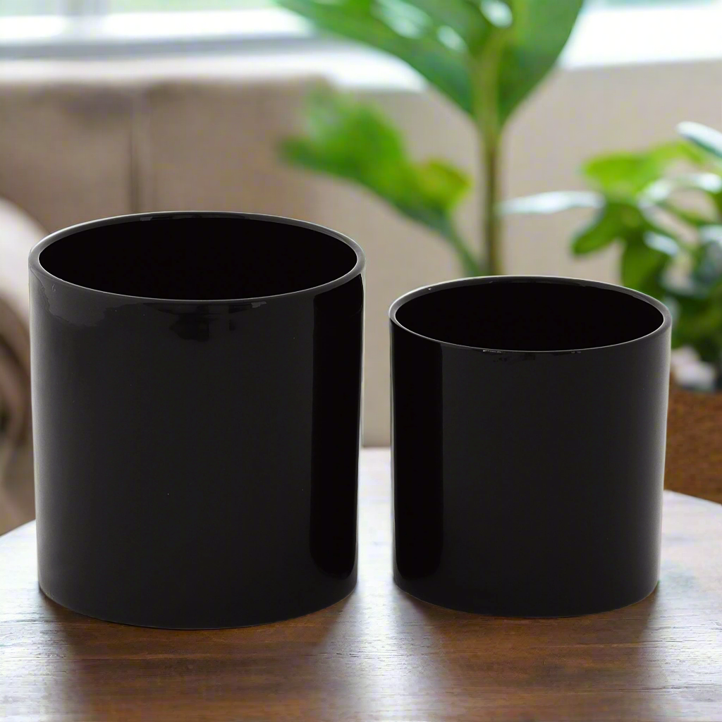 Aziel Ceramic Round Planter Set