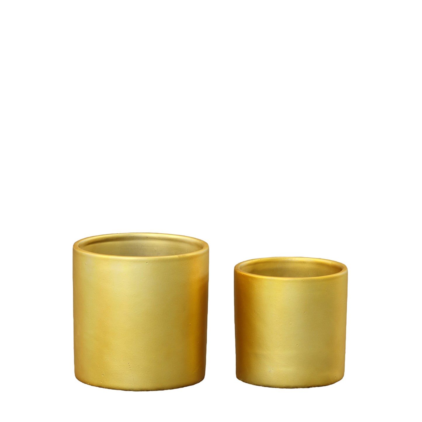 Ollie Ceramic Plain Round Pot (Set of 2)
