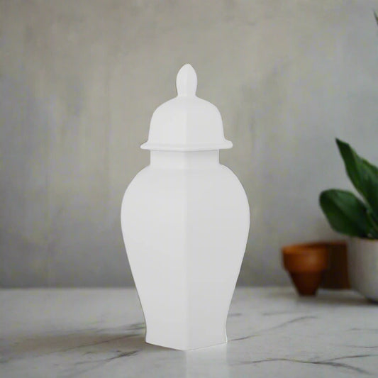 Rouve Hexagon Ceramic Temple Jar