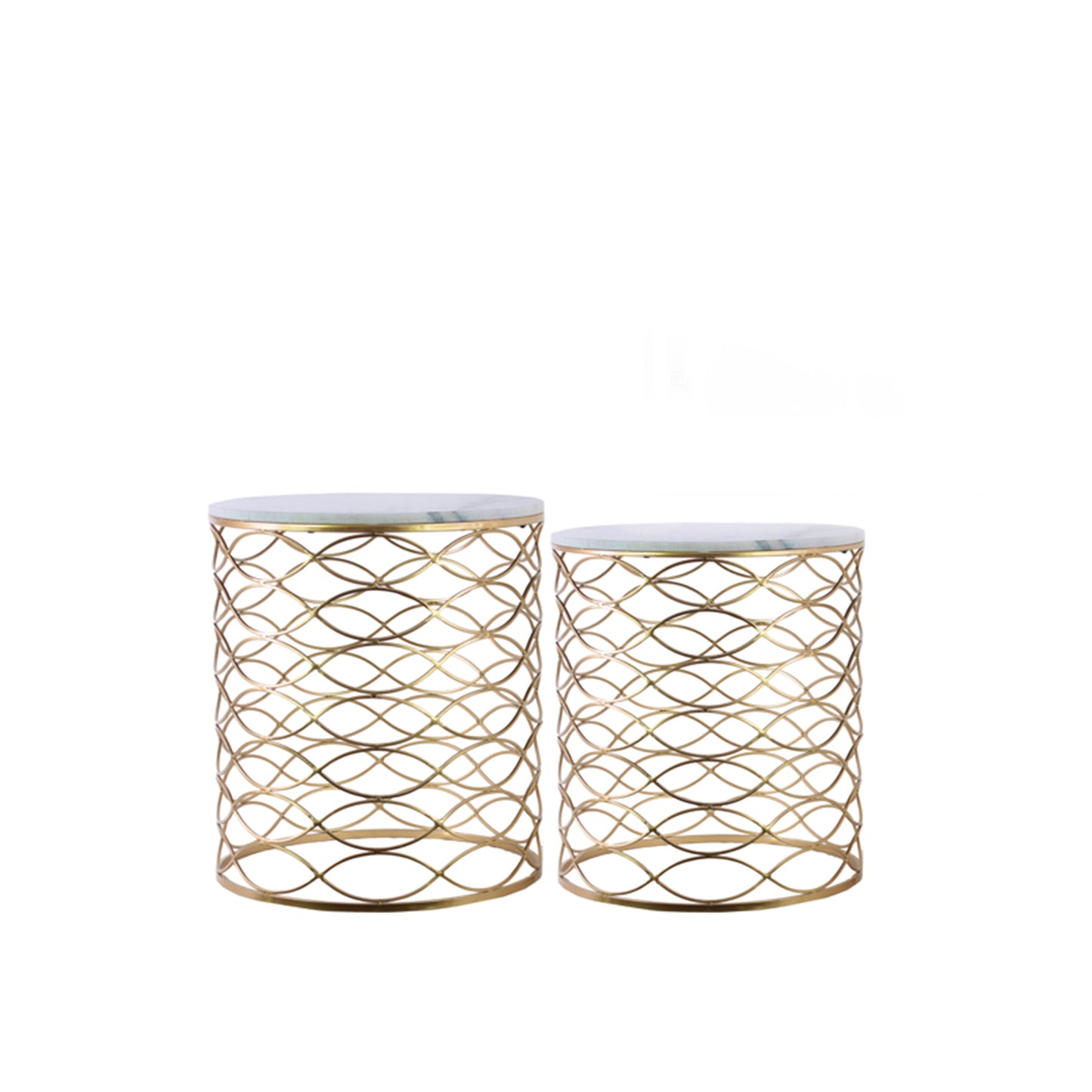 Percy Marble Nesting Accent Tables (Set of 2)