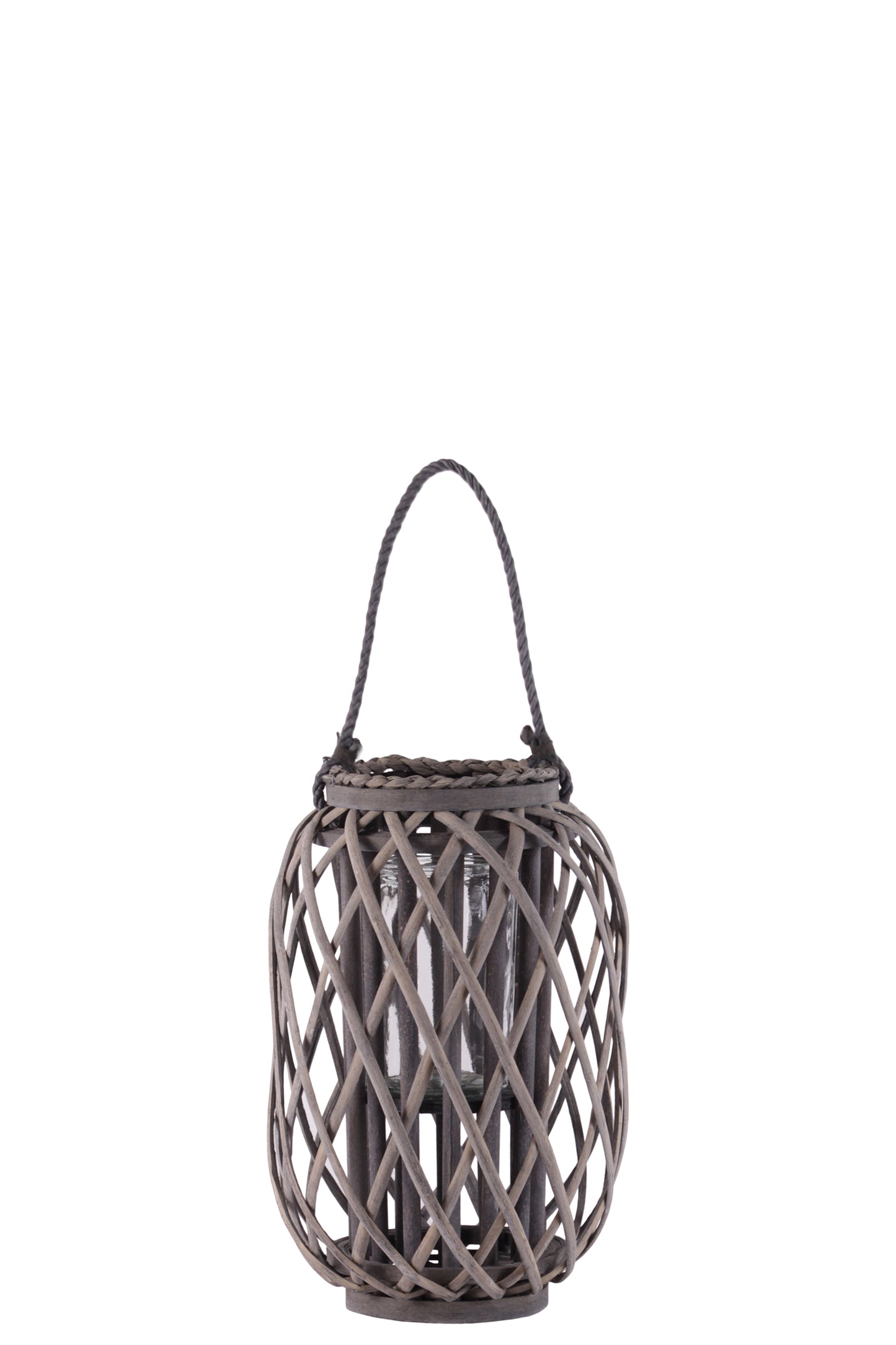 Farlowe Braided Design Bamboo Lantern