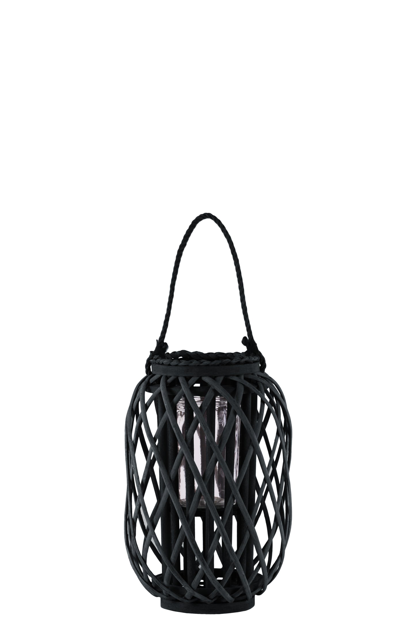 Farlowe Braided Design Bamboo Lantern