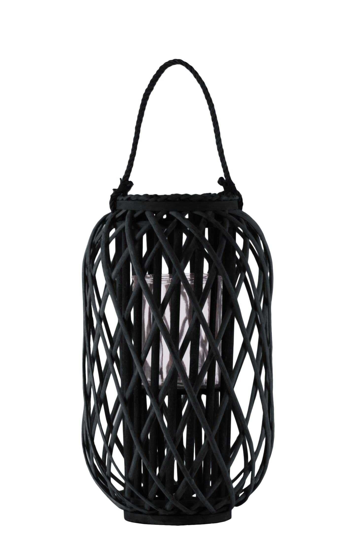 Farlowe Braided Design Bamboo Lantern