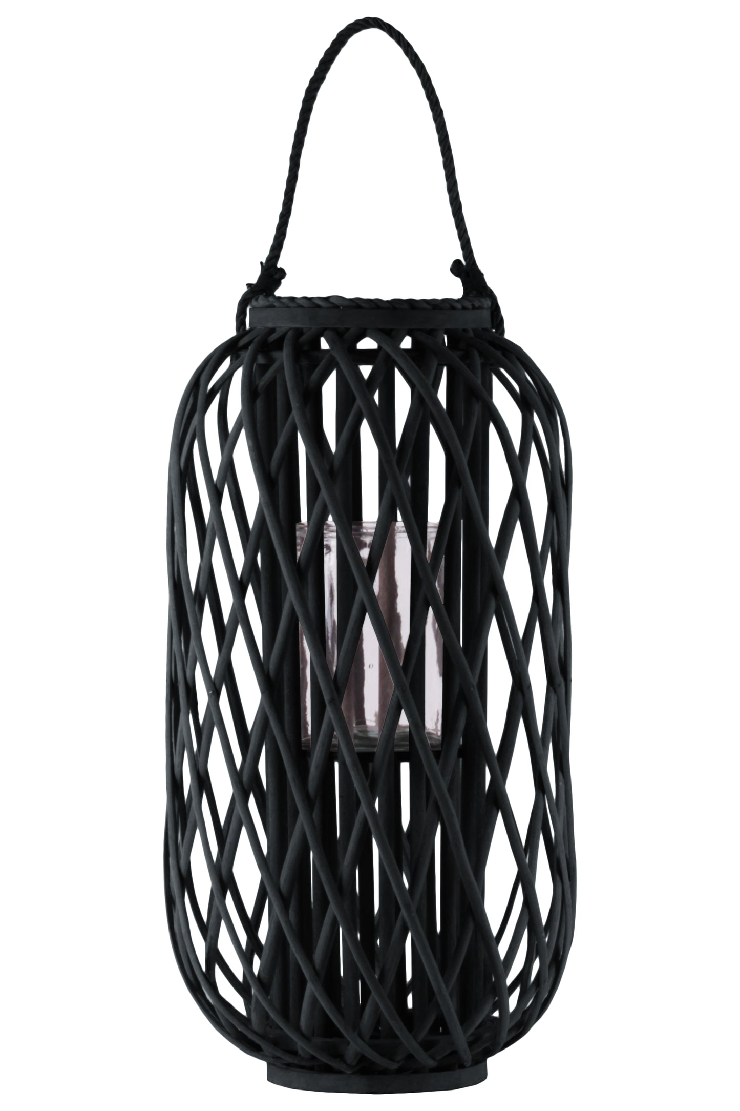 Farlowe Braided Design Bamboo Lantern