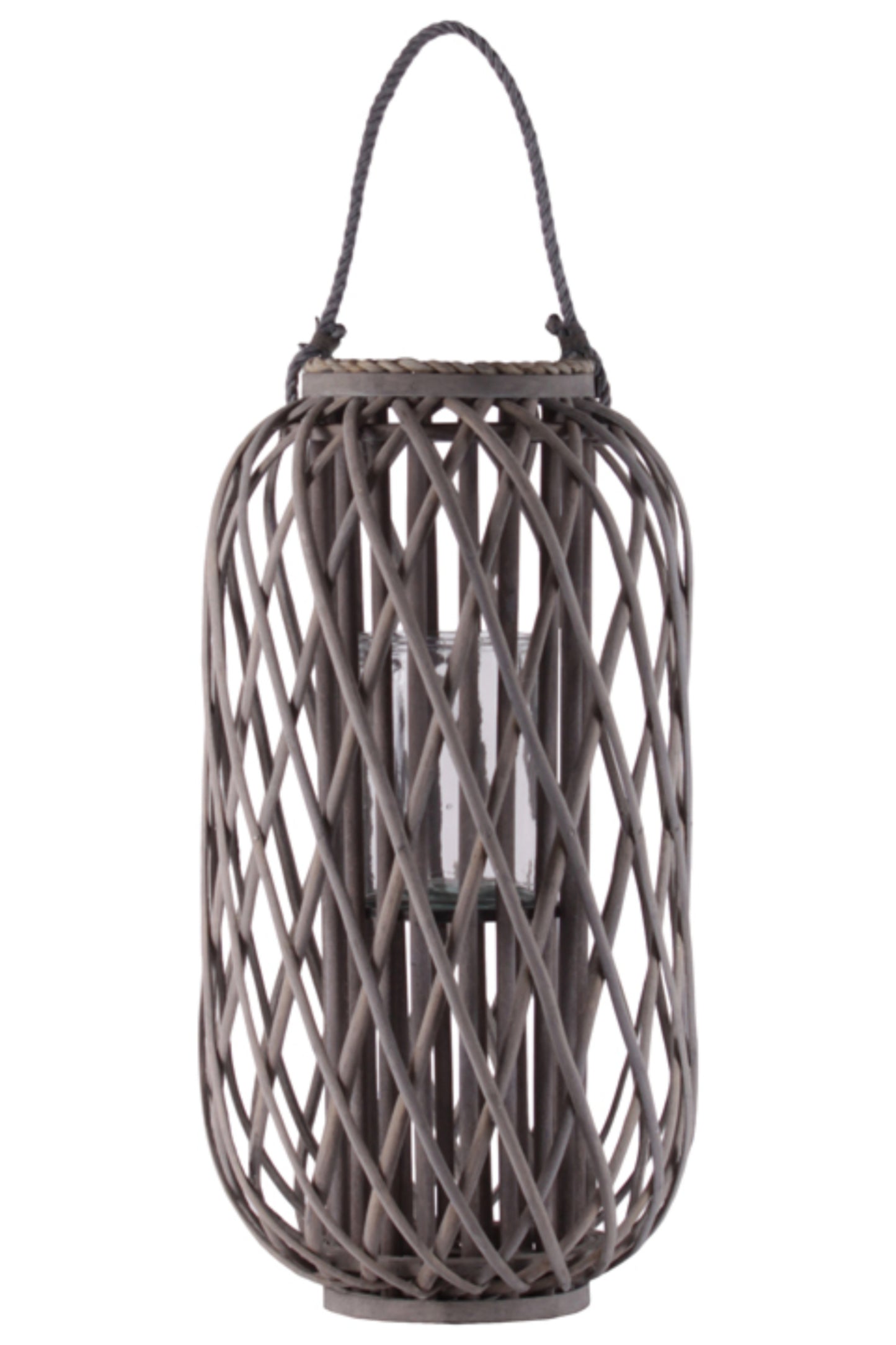 Farlowe Braided Design Bamboo Lantern